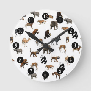 Reloj Redondo Mediano Animales salvajes