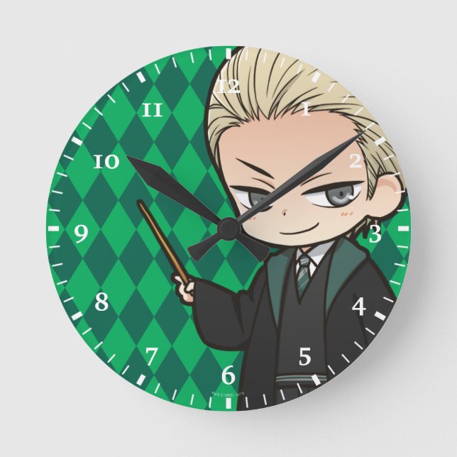 Reloj Redondo Mediano Anime Draco Malfoy (Anverso)