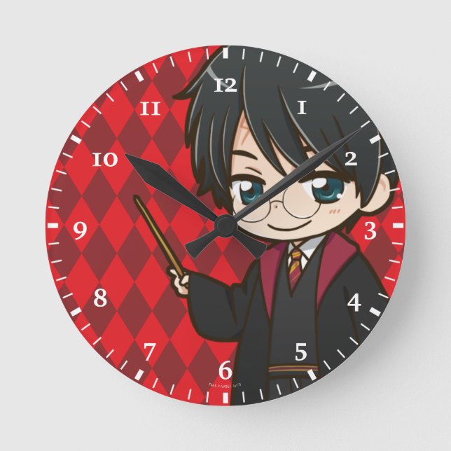 Reloj Redondo Mediano Anime Harry Potter (Anverso)
