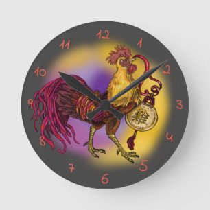 Reloj Redondo Mediano Año del gallo