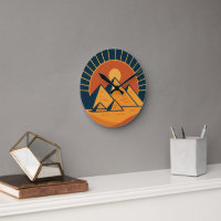 Antiguas Pirámides Power Round Wall Clock