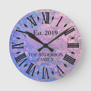 Reloj Redondo Mediano Antiguo Rústico Vintage Metal Personalizado Deteri