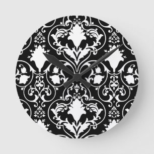 Reloj Redondo Mediano Antique scroll wallpaper