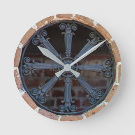 Reloj Redondo Mediano Antique Southern Wrought Iron Window Guard