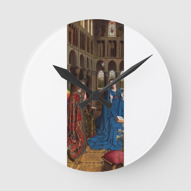Reloj Redondo Mediano Anunciación de Jan van Eyck (Anverso)