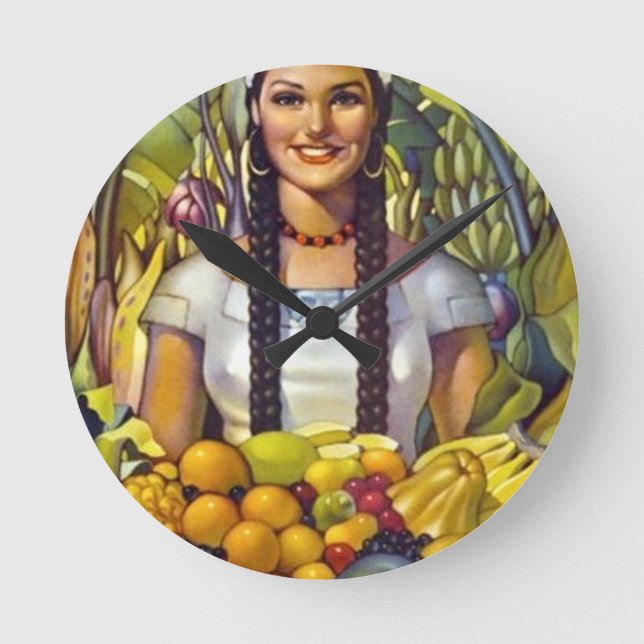 Reloj Redondo Mediano Anuncio de turismo de viajes en México (Anverso)