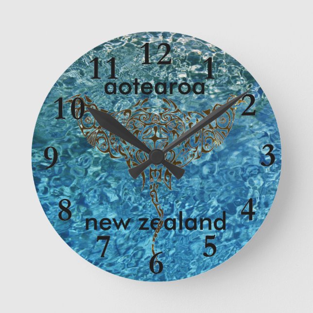 Reloj Redondo Mediano aotearoa new zealand clock stingray 25 (Anverso)