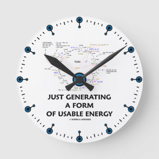 Reloj Redondo Mediano Apenas generando una forma de energía usable