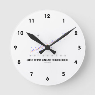 Reloj Redondo Mediano Apenas piense la regresión linear (las