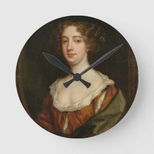 Reloj Redondo Mediano Aphra Behn (1640-89) (aceite en lona)