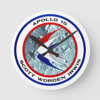Reloj Redondo Mediano Apolo 15-insignia