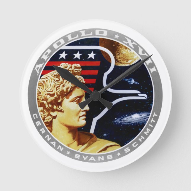 Reloj Redondo Mediano Apolo 17 (Anverso)