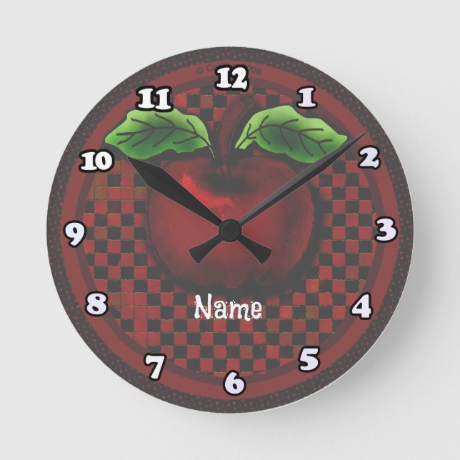 Reloj Redondo Mediano Apple (Anverso)