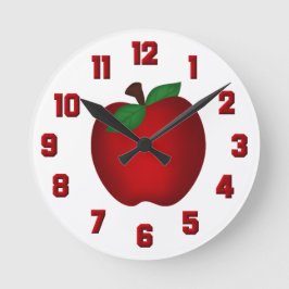 Reloj Redondo Mediano Apple Wall Clock