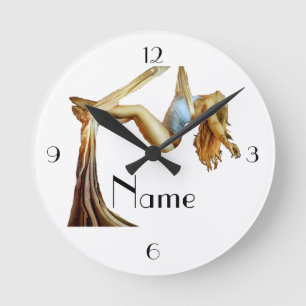 Reloj Redondo Mediano Aptitud aérea para el yoga Thunder_Cove