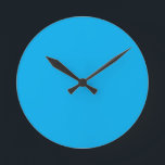 Reloj Redondo Mediano Aqua Blue<br><div class="desc">Reloj de pared de color sólido Aqua Blue de Gerson Ramos.</div>