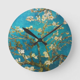 Reloj Redondo Mediano Árbol de almendra de Van Gogh