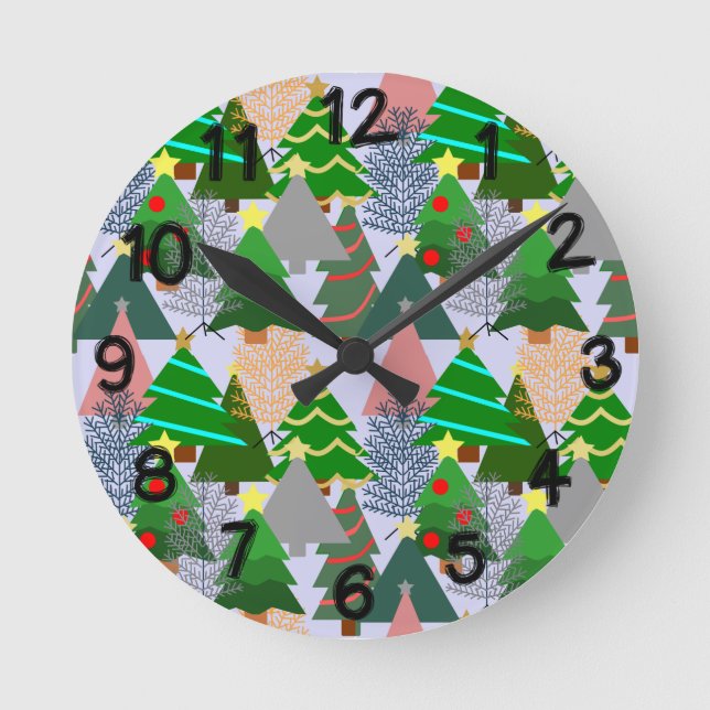 Reloj Redondo Mediano ¡Árbol de Navidad! (Anverso)