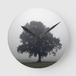 Reloj Redondo Mediano Árbol de niebla