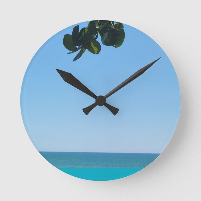 RELOJ REDONDO MEDIANO ÁRBOL DE PLAYA (Anverso)
