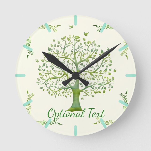 Reloj Redondo Mediano  Árbol de vida (Anverso)