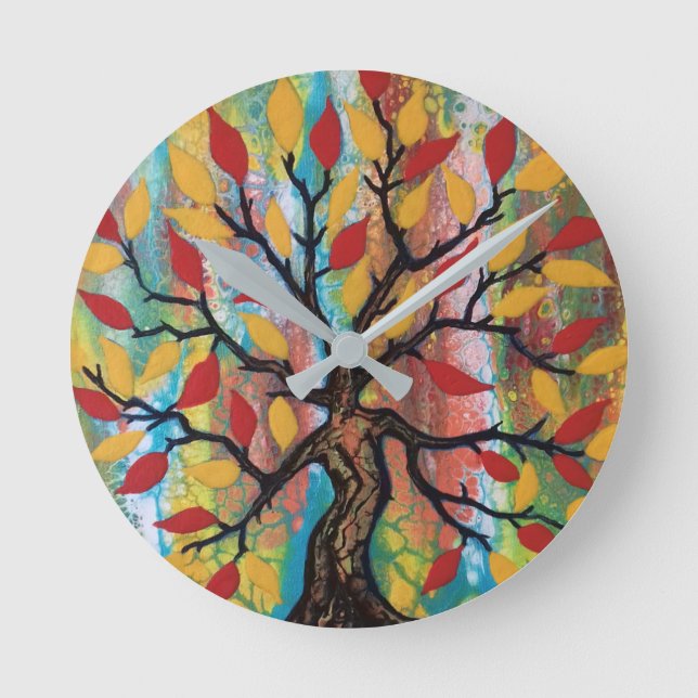 Reloj Redondo Mediano Árbol de vida (Anverso)
