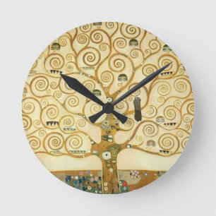 Reloj Redondo Mediano Árbol de vida por Gustav Klimt