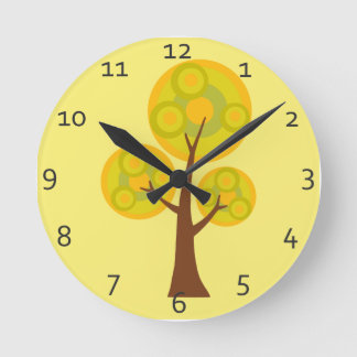 Reloj Redondo Mediano Árbol ingenioso