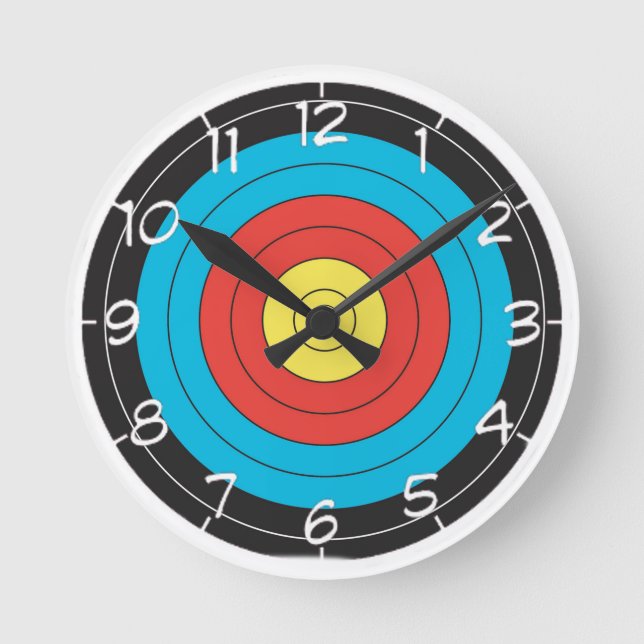 Reloj Redondo Mediano "Archery Target" design wall clocks (Anverso)