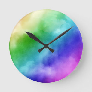 Reloj Redondo Mediano Arco de arcoiris
