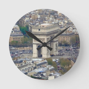 Reloj Redondo Mediano Arco del Triunfo París Francia