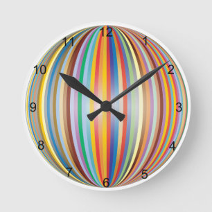 Reloj Redondo Mediano Arcoiris