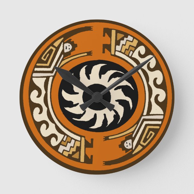 Reloj Redondo Mediano Arcoiris Del Sol Suroeste (Anverso)