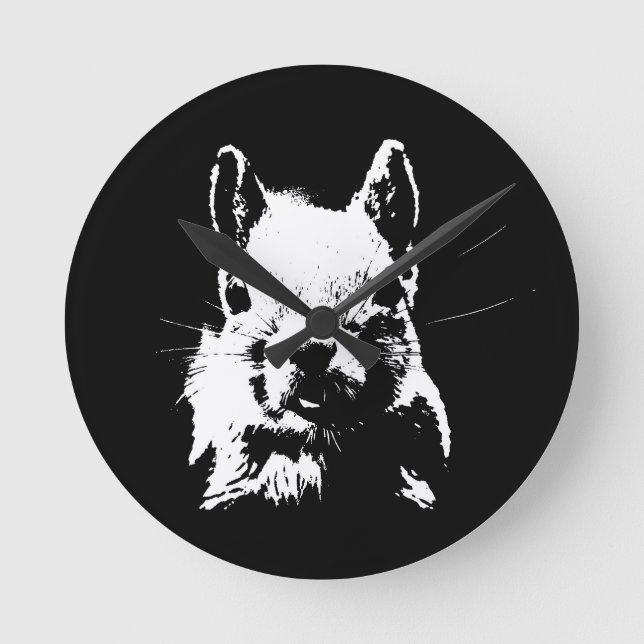 Reloj Redondo Mediano Ardilla (Anverso)