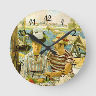 Reloj Redondo Mediano Argenteuil Edouard Manet