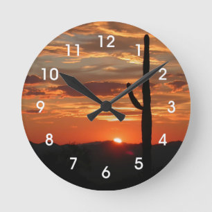Reloj Redondo Mediano Arizona Sunset
