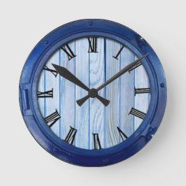 Reloj Redondo Mediano Armada texturada, pescado, coral rosado