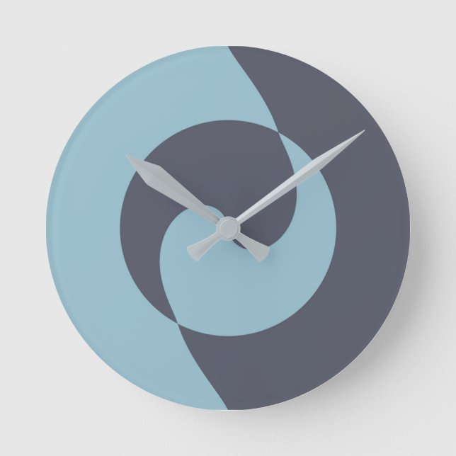 Reloj Redondo Mediano Armonía azul (Anverso)