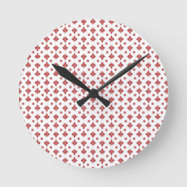 Reloj Redondo Mediano Armonía de Cruz Escarlata
