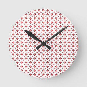 Reloj Redondo Mediano Armonía de Cruz Escarlata