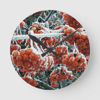 Reloj Redondo Mediano Aroma de nieve de invierno