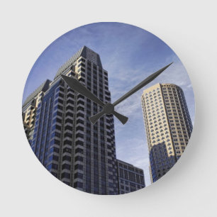 Reloj Redondo Mediano Arquitectura de Boston céntrica