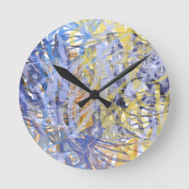 Reloj Redondo Mediano Arrecife de Coral Iluminado por el Sol