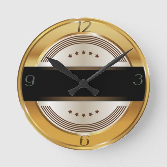 Reloj Redondo Mediano Art deco (Anverso)