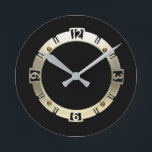 Reloj Redondo Mediano Art Deco<br><div class="desc">Gran diseño artístico. Te encantará como a otros. Puede usar este diseño en otros productos que desee o agregar su texto. Gracias. Que tengas un buen día.</div>