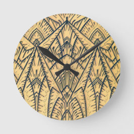 Reloj Redondo Mediano Art Deco Geo Arquitecto