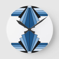 Art Deco Layers in Blue
