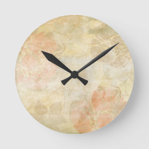Reloj Redondo Mediano art floral grunge background pattern