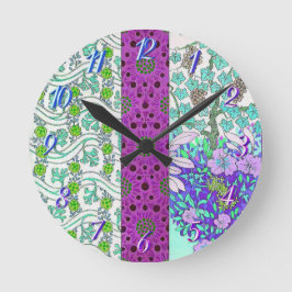 Reloj Redondo Mediano Art Nouveau Grapevine floral vintage