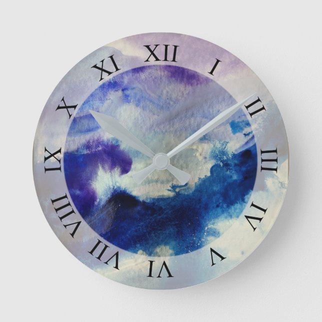 Reloj Redondo Mediano Arte abstracto (Anverso)